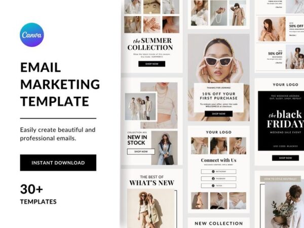 Email Templates – Lifetime Access – 100+ (Lifetime)